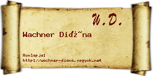 Wachner Diána névjegykártya